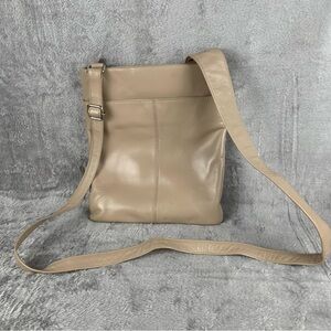Radley London Leather Medium‎ Zip Around Crossbody Bag Taupe Beige Neutral